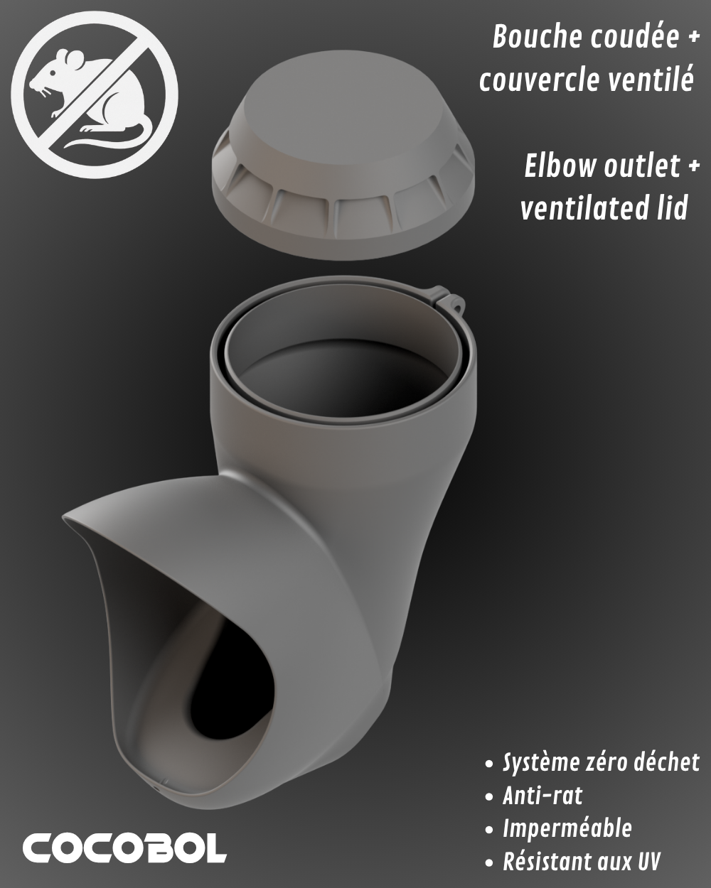 Kit Mangeoire pour poule tube PVC anti rongeur. Fabriqué en France